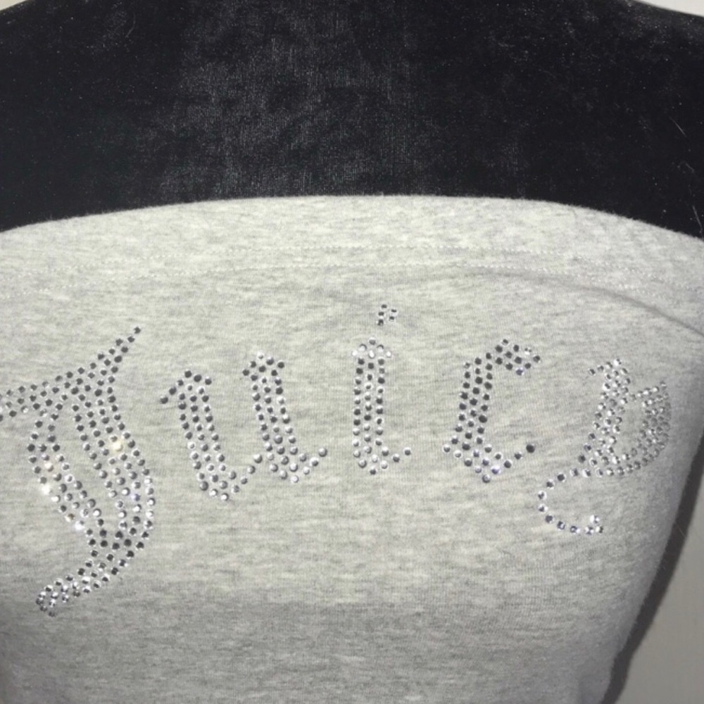 Juicy Couture Gothic Crystal Gray tube top - Picture 4 of 5